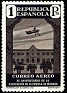 Spain 1936 Press Association 1 Ptas Black Edifil 722. España 722. Uploaded by susofe